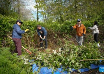 Event marking upcoming Earth Day held in Vancouver, Canada