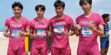 China, Thailand split relay golds as beach athletics conclude at Asian Beach Games