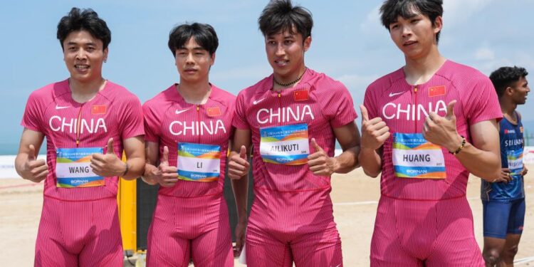 China, Thailand split relay golds as beach athletics conclude at Asian Beach Games
